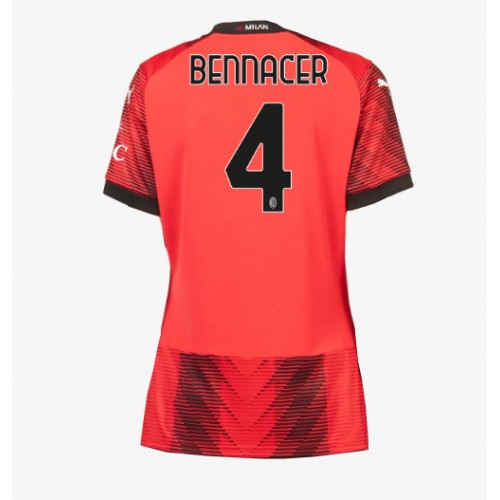 Fotbalové Dres AC Milan Ismael Bennacer #4 Dámské Domácí 2023-24 Krátký Rukáv